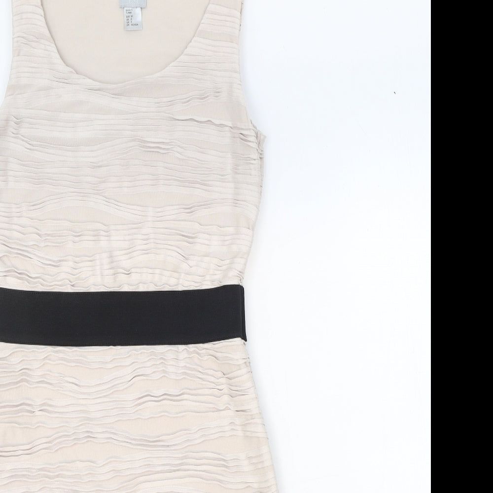 H&M Womens Pink Polyester A-Line Size 8 Scoop Neck Pullover