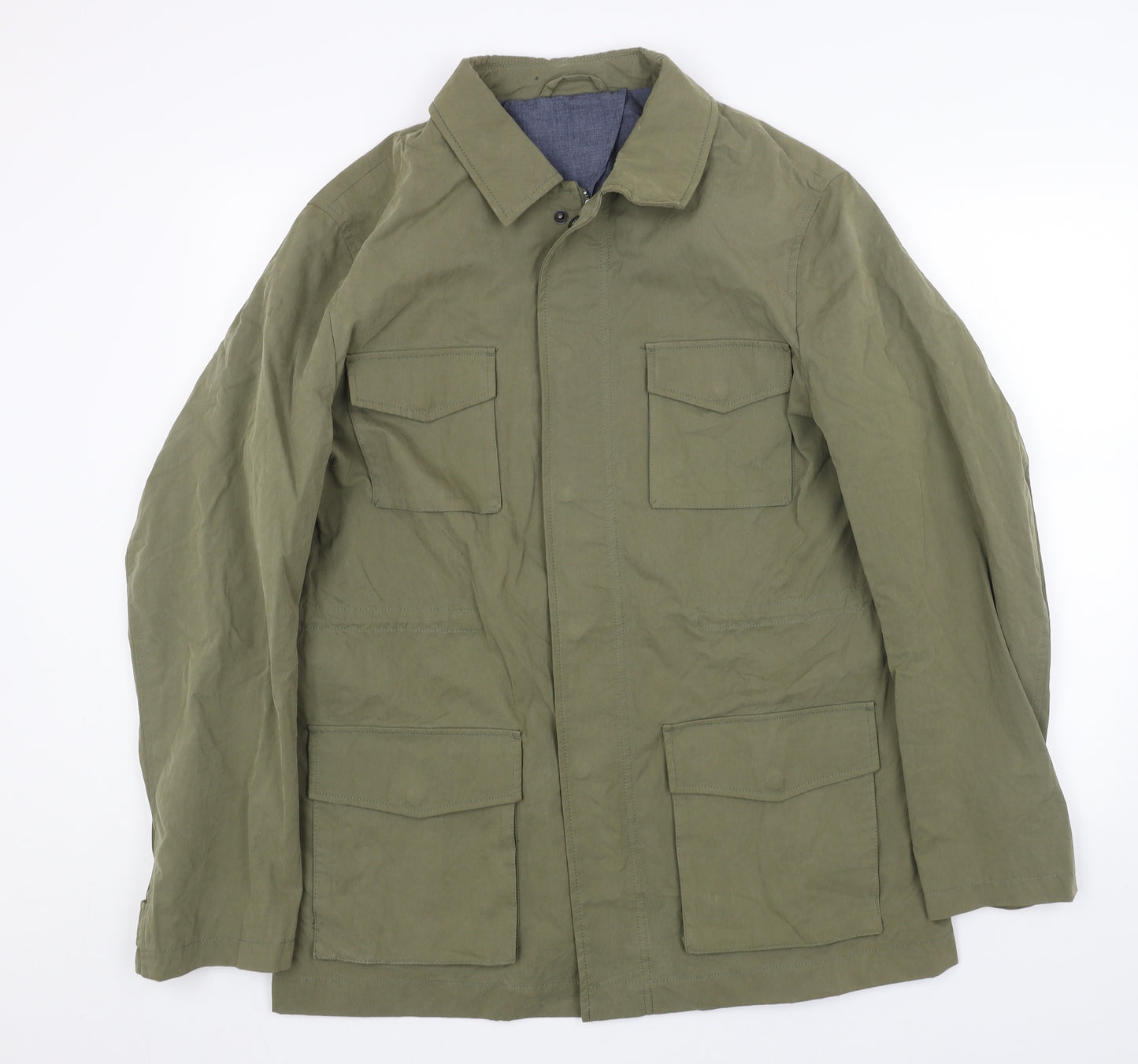 Preworn Mens Green Jacket Size XL Button