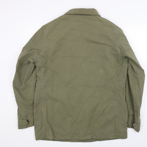 Preworn Mens Green Jacket Size XL Button