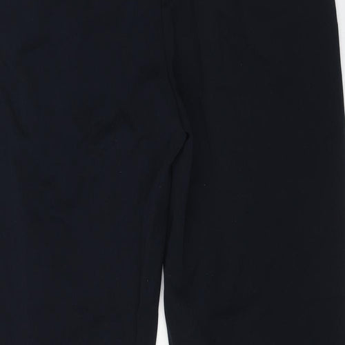 Marks and Spencer Womens Blue Polyester Dress Pants Trousers Size 14 L26 in Regular Zip