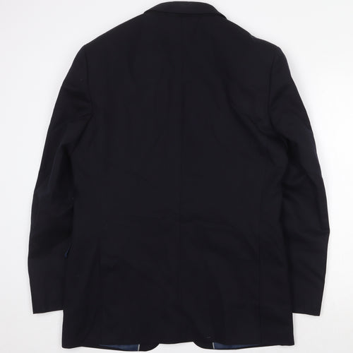 Marks and Spencer Mens Blue Wool Jacket Suit Jacket Size 40 Regular