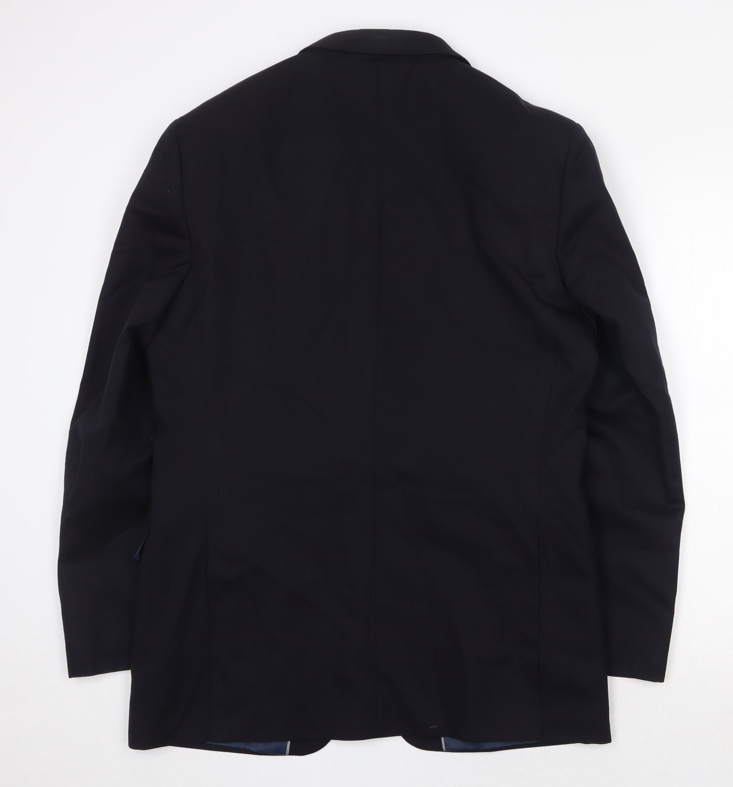 Marks and Spencer Mens Blue Wool Jacket Suit Jacket Size 40 Regular