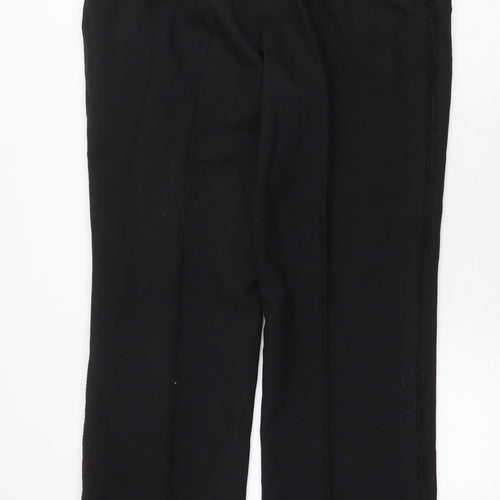 Preworn Mens Black Cotton Dress Pants Trousers Size 36 in Regular Zip