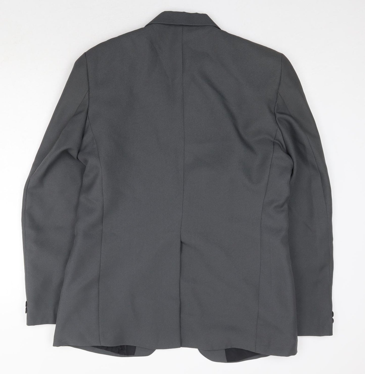 Classic Man Mens Grey Polyester Jacket Suit Jacket Size 40 Regular