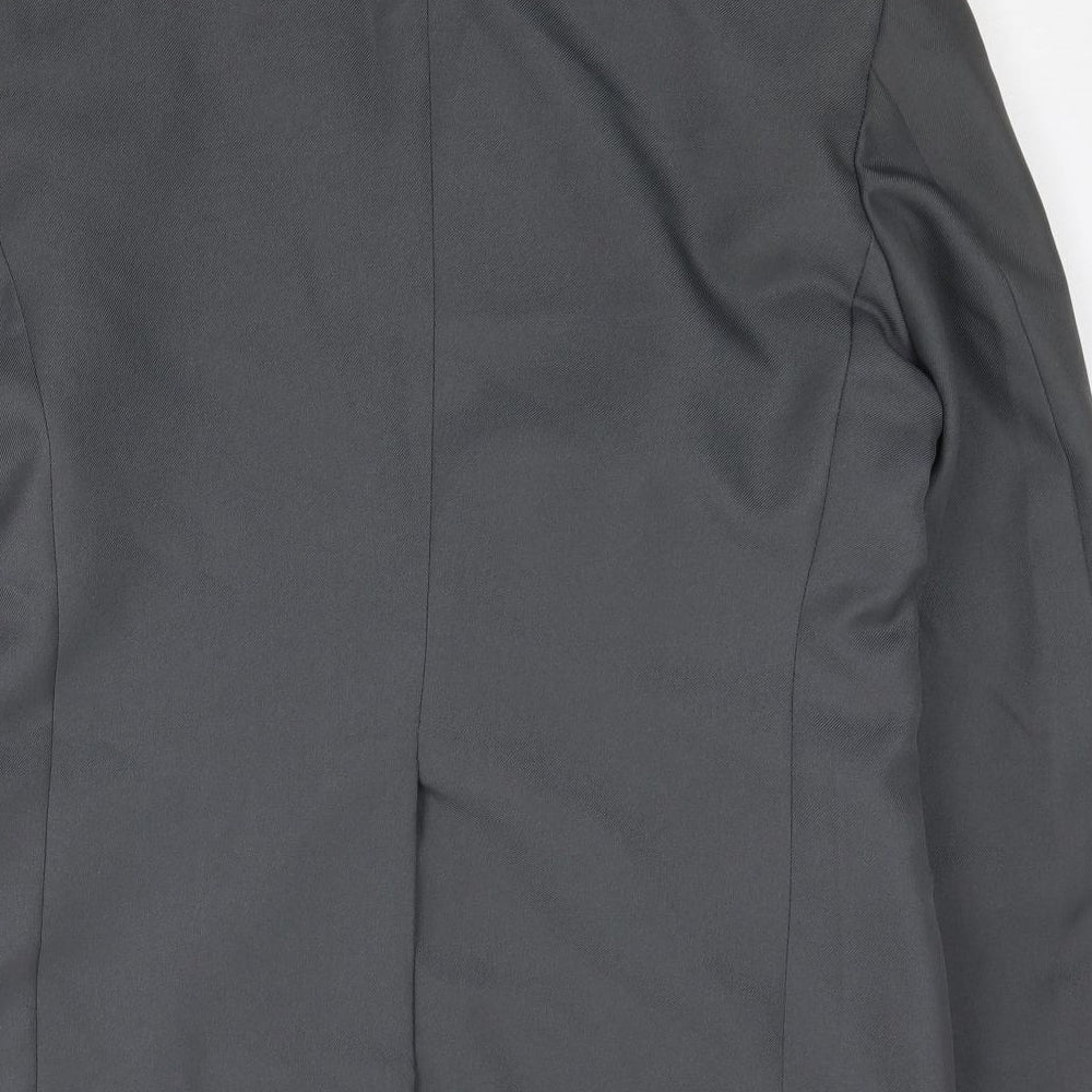 Classic Man Mens Grey Polyester Jacket Suit Jacket Size 40 Regular