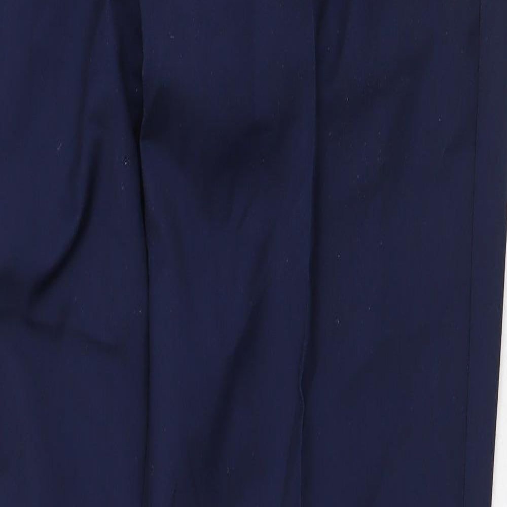 River Island Mens Blue Polyester Dress Pants Trousers Size 32 in Regular Zip