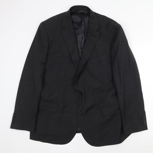Marks and Spencer Mens Grey Wool Jacket Suit Jacket Size 46 Regular