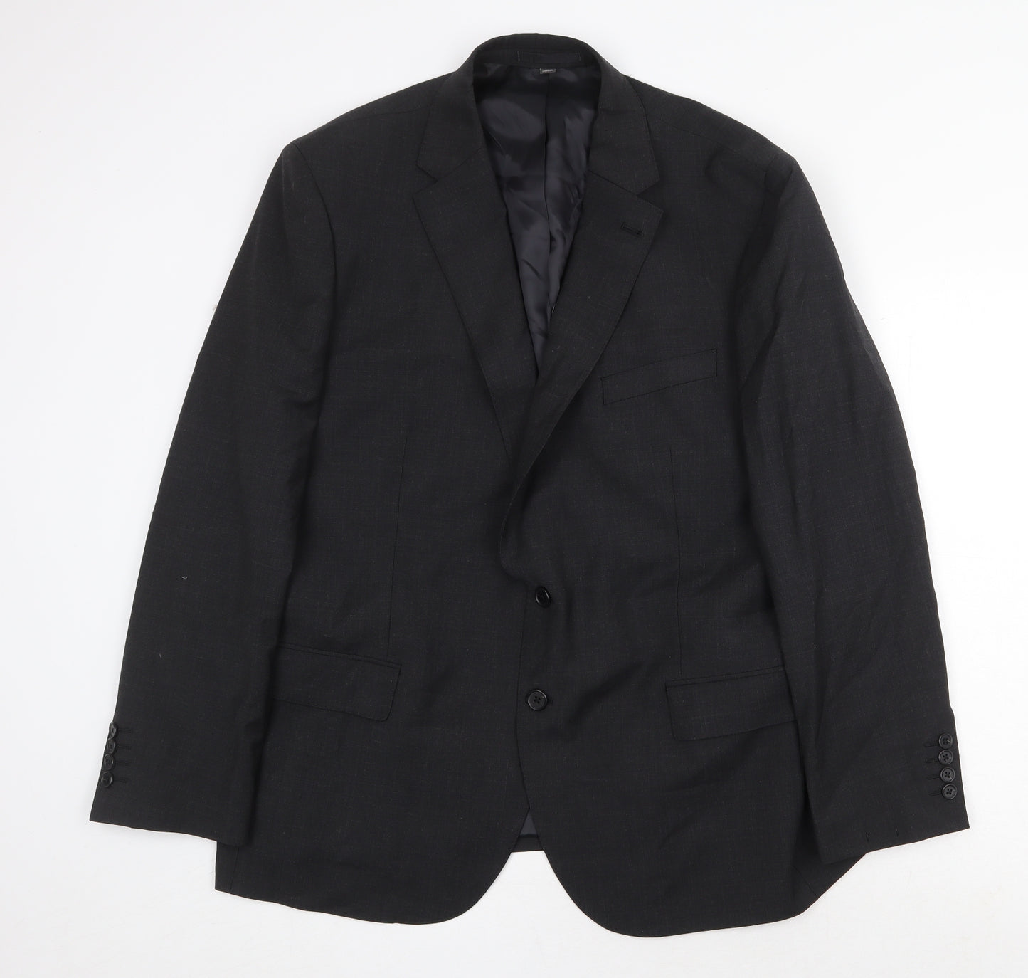 Marks and Spencer Mens Grey Wool Jacket Suit Jacket Size 46 Regular