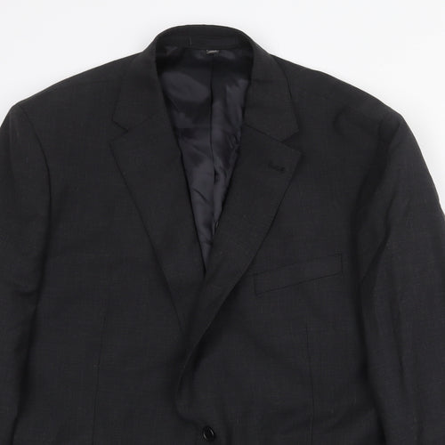 Marks and Spencer Mens Grey Wool Jacket Suit Jacket Size 46 Regular