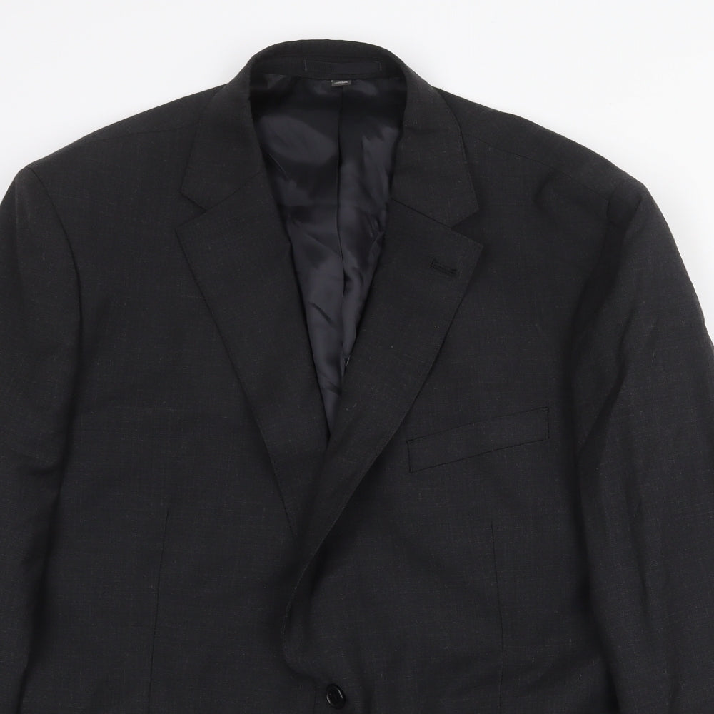 Marks and Spencer Mens Grey Wool Jacket Suit Jacket Size 46 Regular
