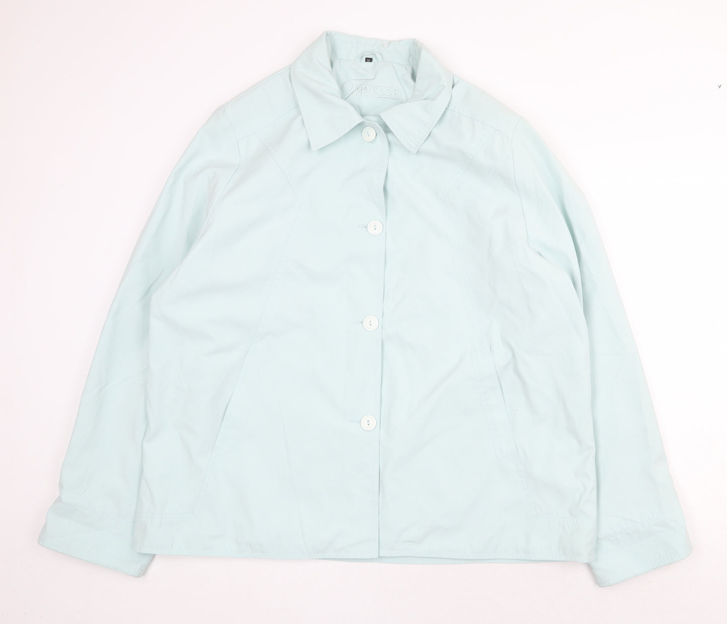 Finesse Womens Green Jacket Size 22 Button