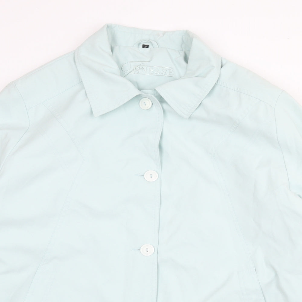 Finesse Womens Green Jacket Size 22 Button