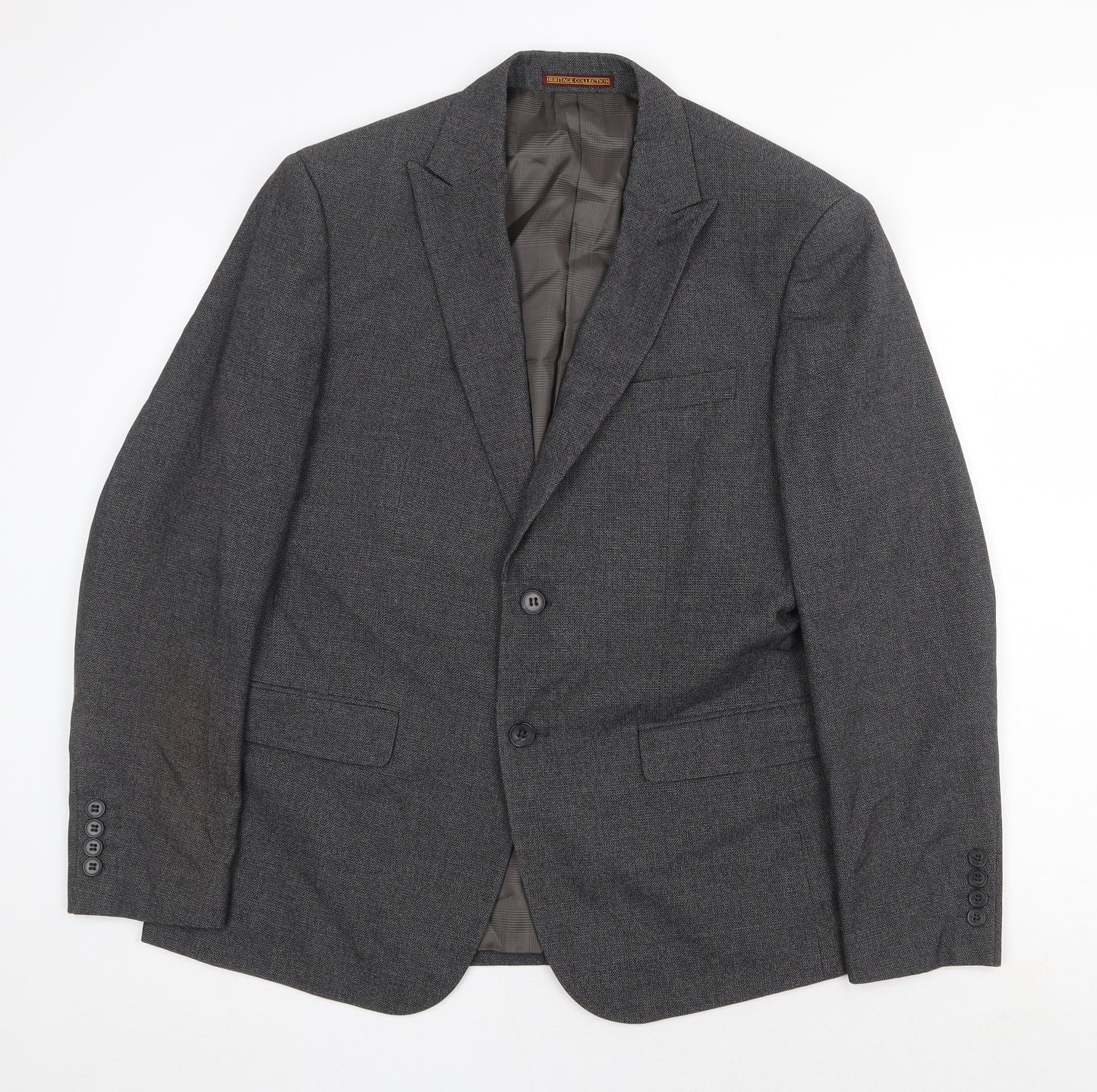 Skopes Mens Grey Polyester Jacket Suit Jacket Size 40 Regular