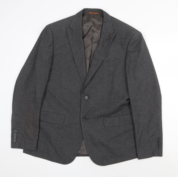 Skopes Mens Grey Polyester Jacket Suit Jacket Size 40 Regular