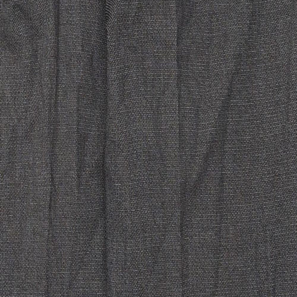 Skopes Mens Grey Polyester Dress Pants Trousers Size 34 in Regular Zip