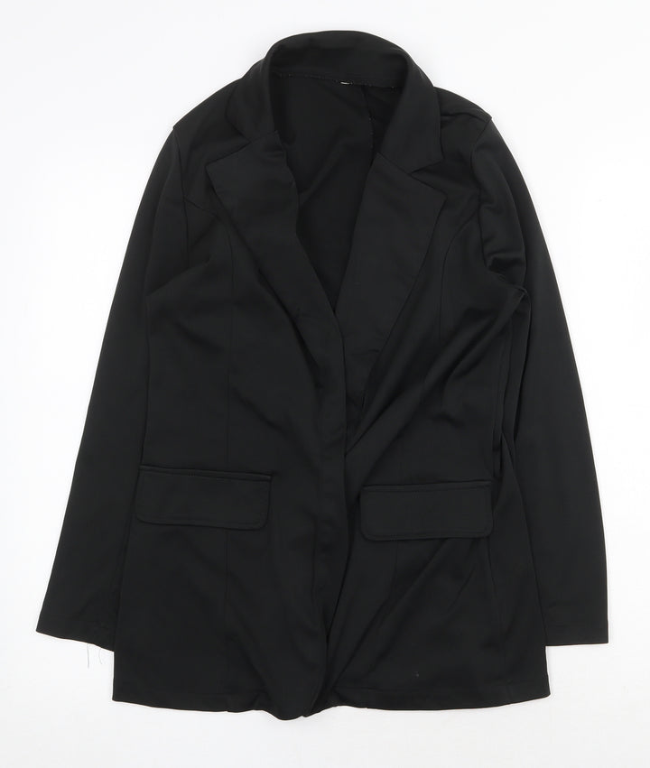 Preworn Womens Black Jacket Blazer Size S