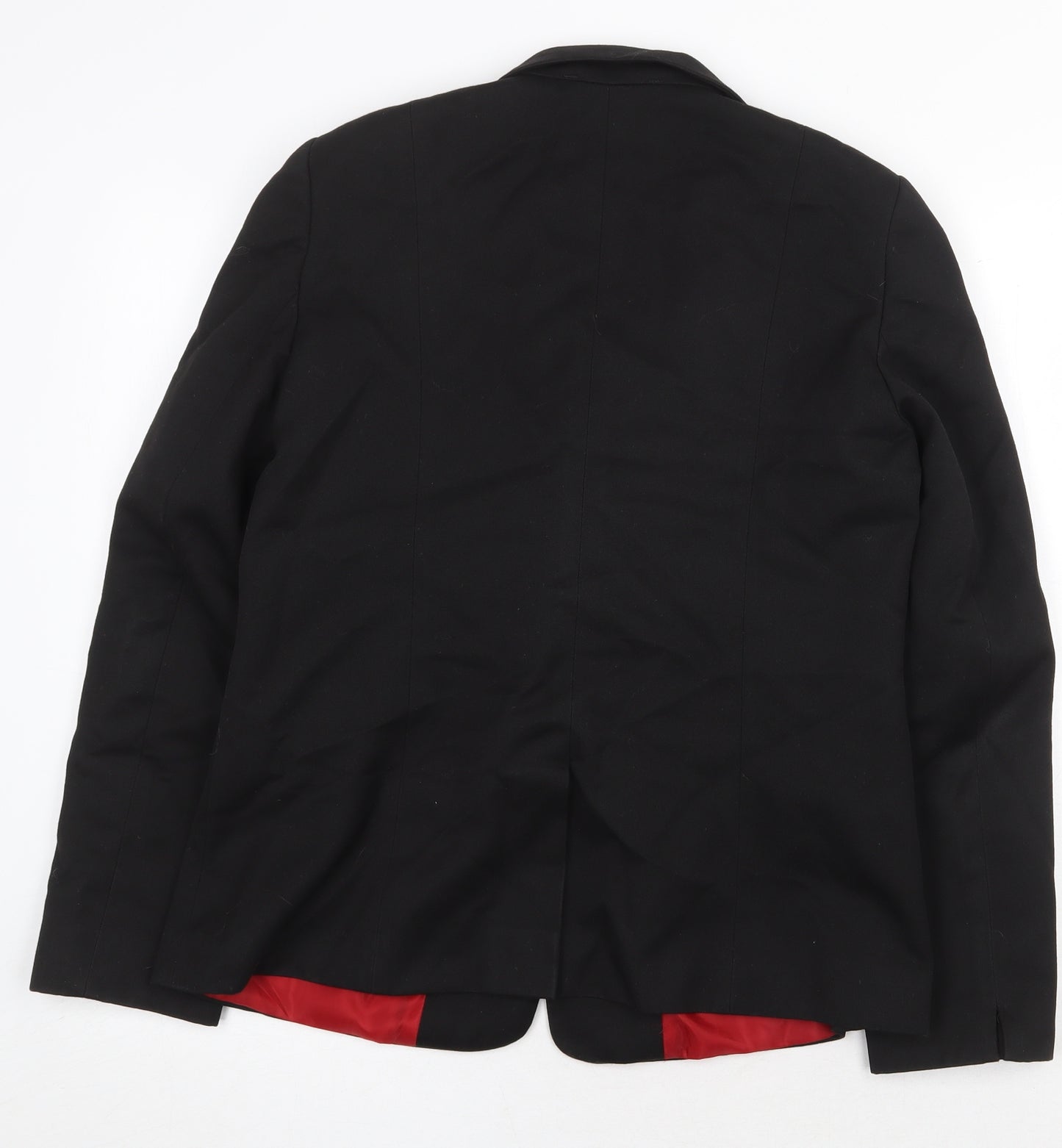 Stevensons Womens Black Jacket Blazer Size 12 Button