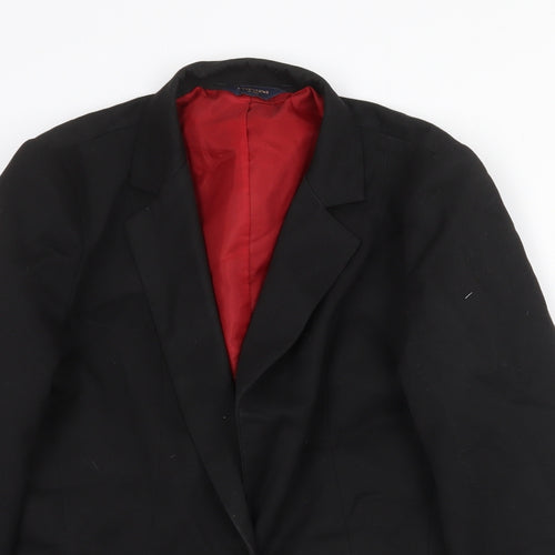 Stevensons Womens Black Jacket Blazer Size 12 Button