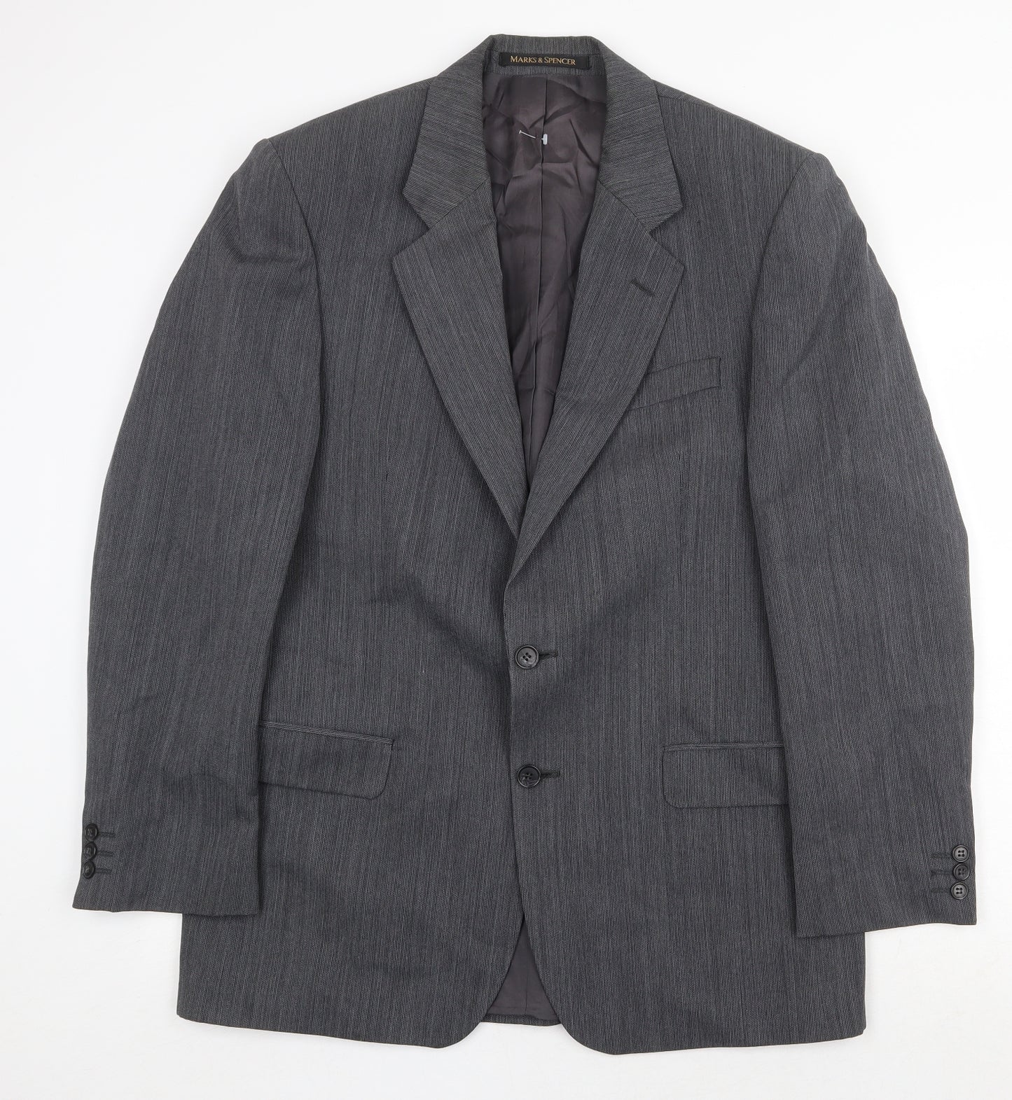 Marks and Spencer Mens Grey Wool Jacket Suit Jacket Size 40 Regular