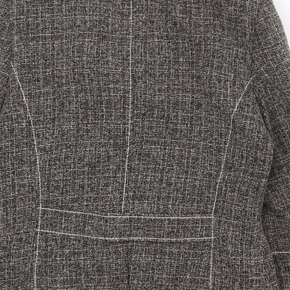 Kaliko Womens Grey Jacket Blazer Size 12 Button
