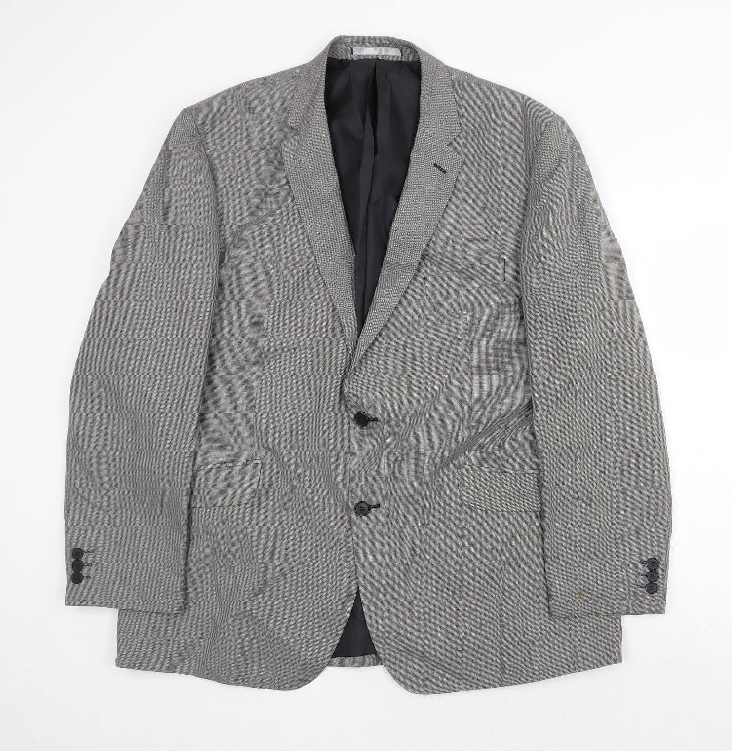 Burton Mens Grey Polyester Jacket Suit Jacket Size 46 Regular