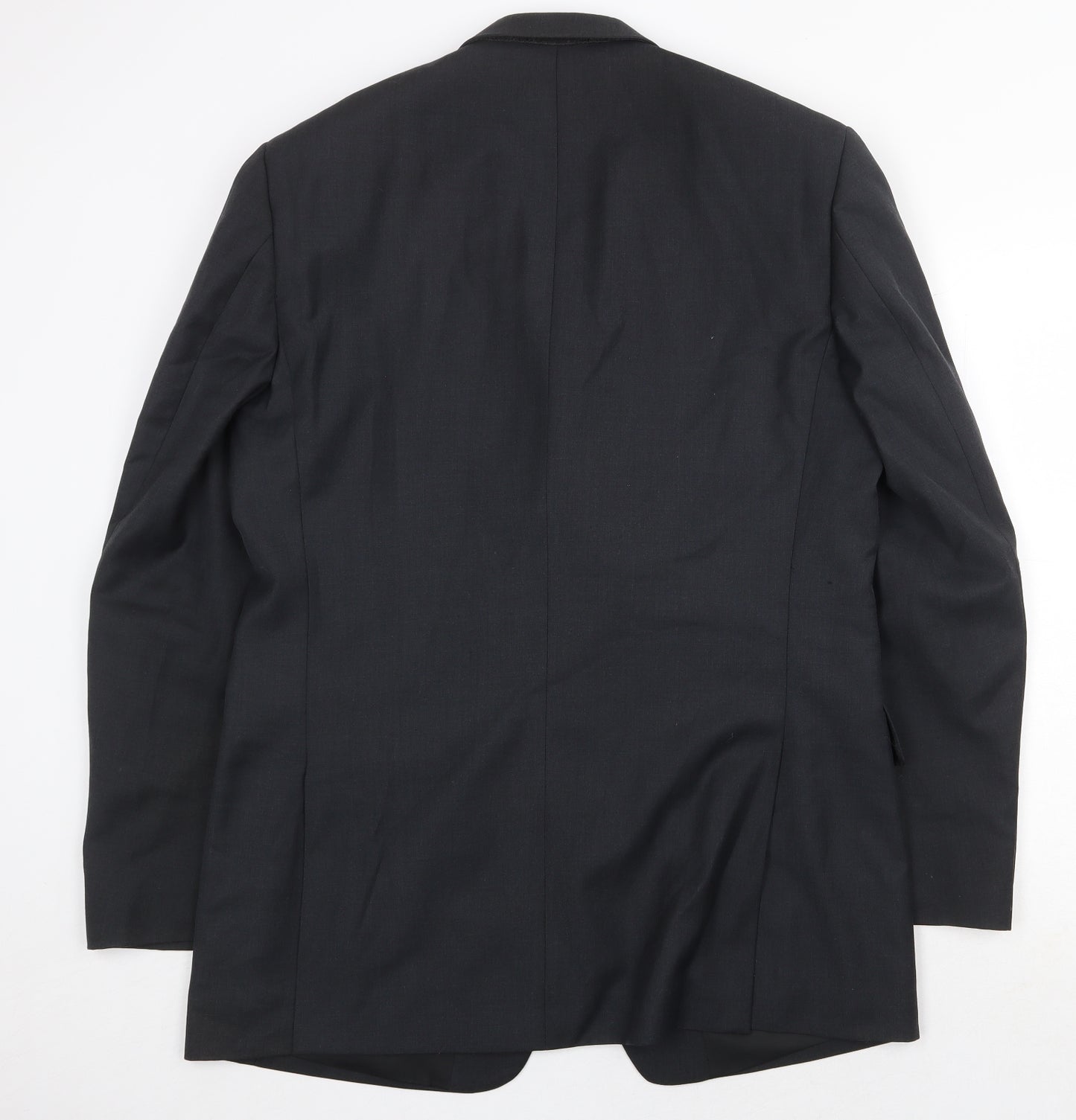 Karl Jackson Mens Grey Polyester Jacket Suit Jacket Size 42 Regular