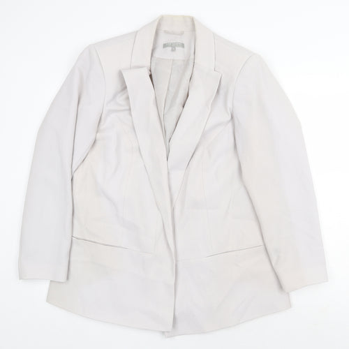 Ann Harvey Womens Grey Jacket Blazer Size 16