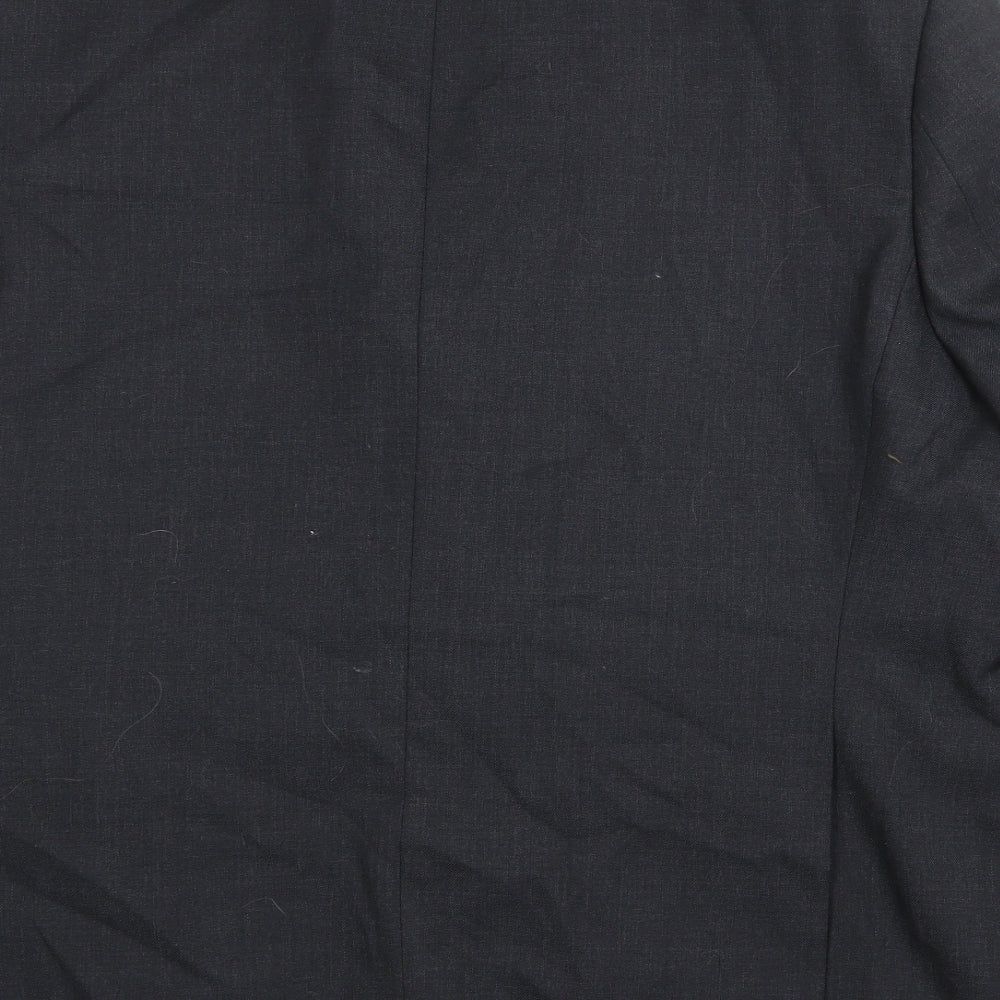 Charlton Grey Mens Grey Polyester Jacket Suit Jacket Size 50 Regular