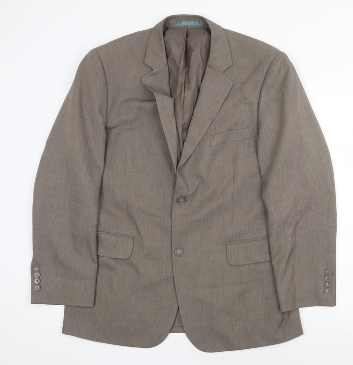 Taylor and Wright Mens Brown Polyester Jacket Suit Jacket Size 40 Regular