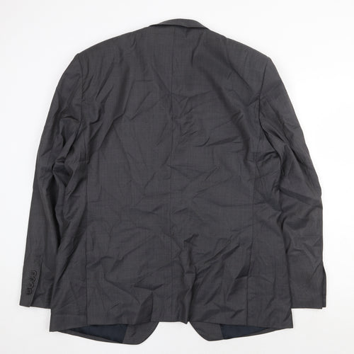 NEXT Mens Grey Wool Jacket Suit Jacket Size 44 Regular