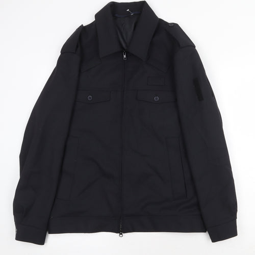 Alexandra Womens Blue Jacket Size 14 Zip