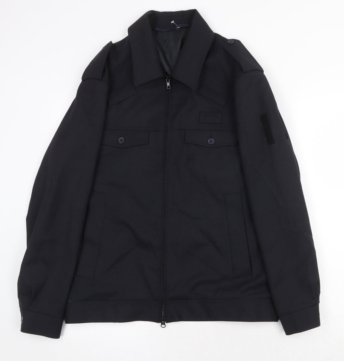 Alexandra Womens Blue Jacket Size 14 Zip