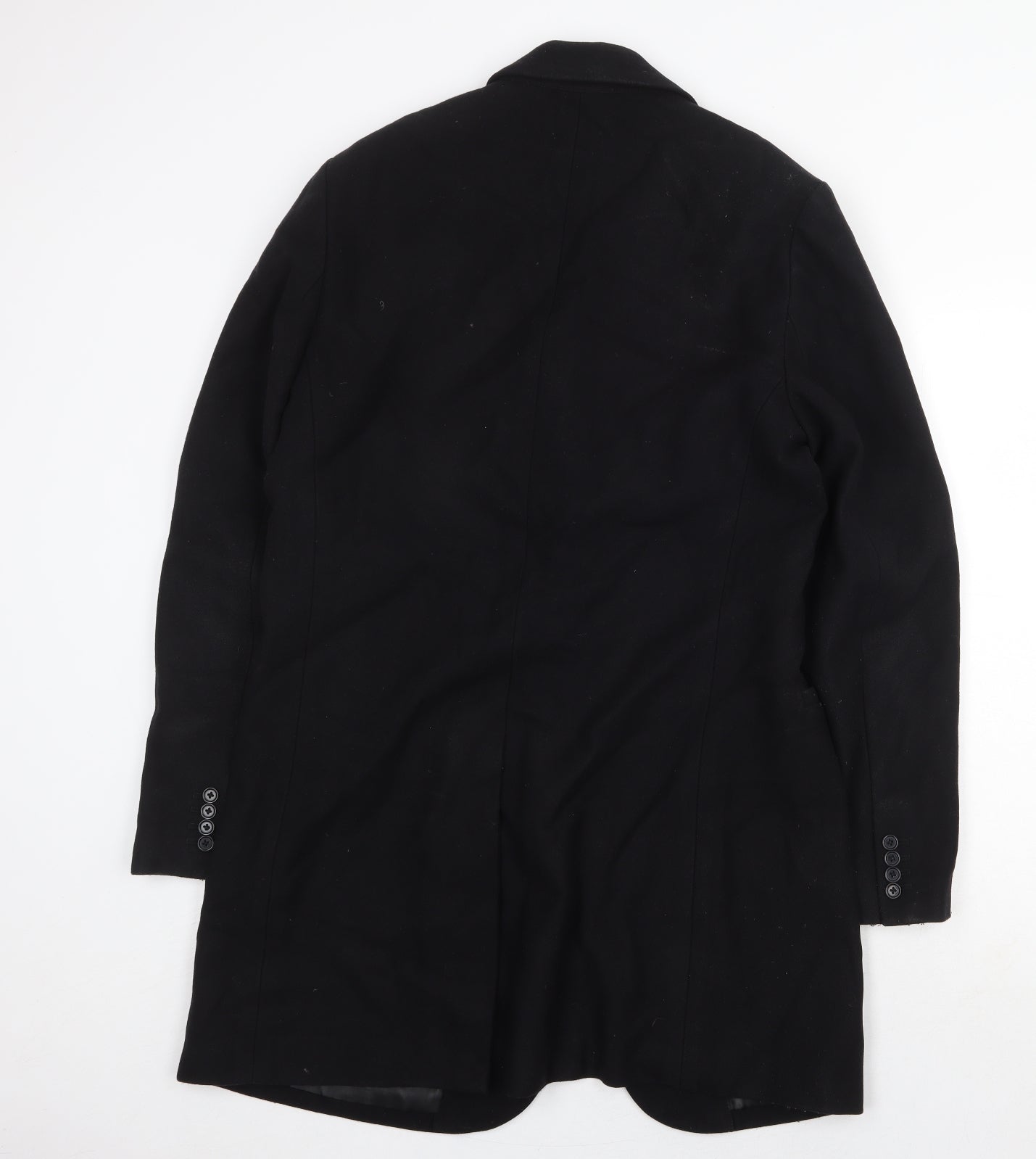 Gap Womens Black Overcoat Coat Size M Button