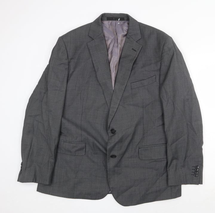 Marks and Spencer Mens Grey Wool Jacket Suit Jacket Size 44 Regular