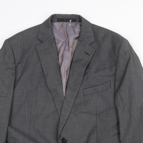 Marks and Spencer Mens Grey Wool Jacket Suit Jacket Size 44 Regular