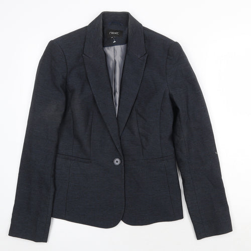 NEXT Womens Blue Polyester Jacket Blazer Size 10