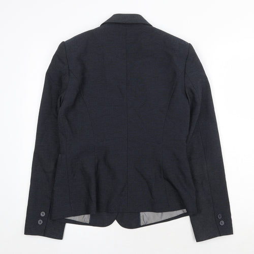NEXT Womens Blue Polyester Jacket Blazer Size 10