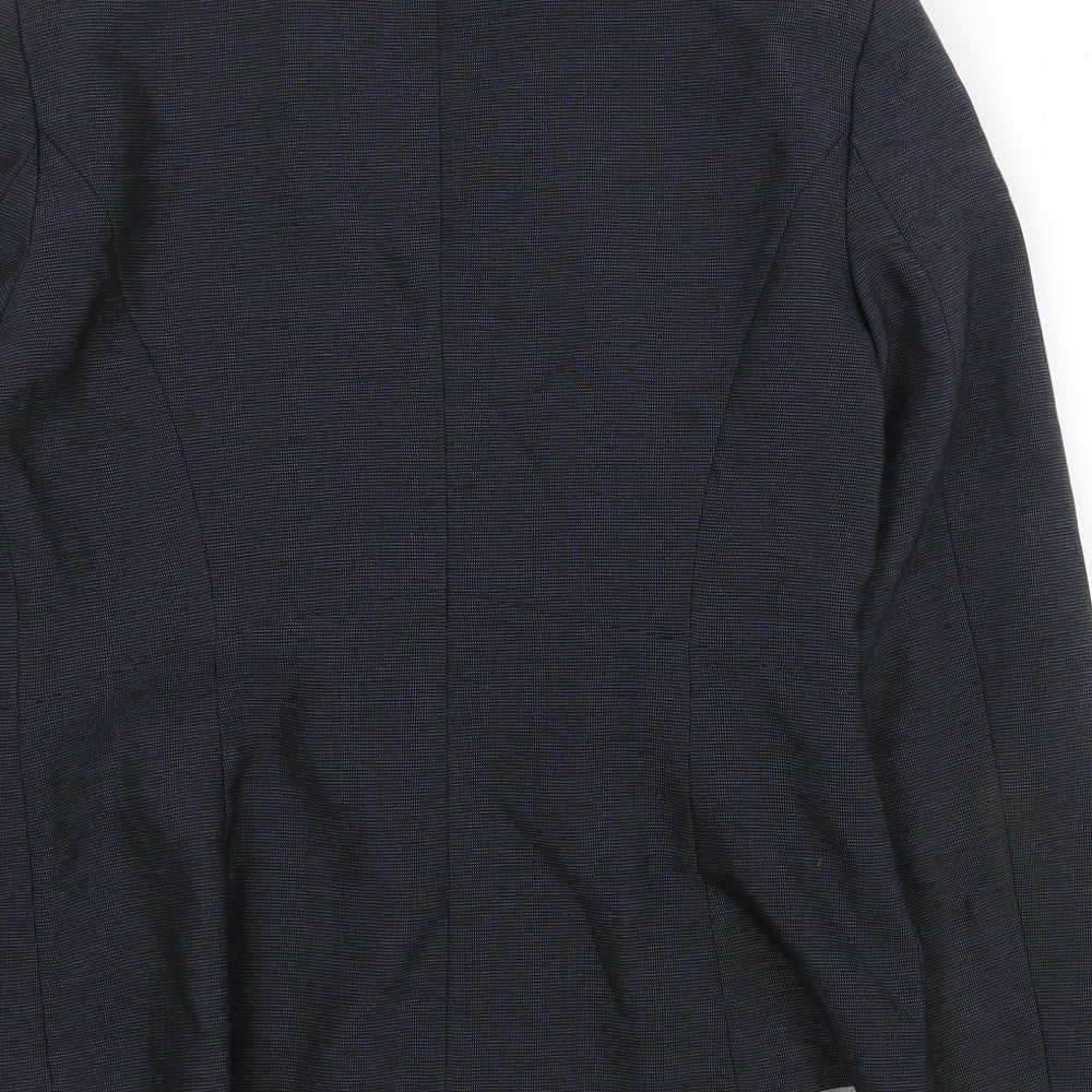 NEXT Womens Blue Polyester Jacket Blazer Size 10