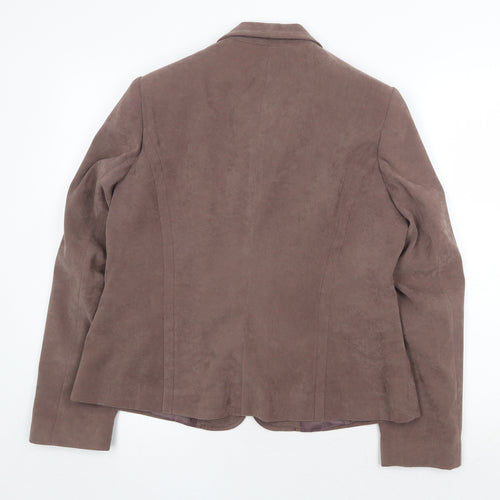 Bonmarché Womens Brown Jacket Size 14 Zip