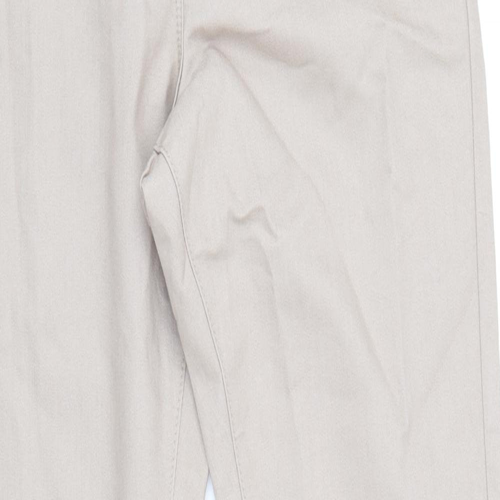 Marks and Spencer Womens Beige Polyester Jegging Jeans Size 10 Regular Zip