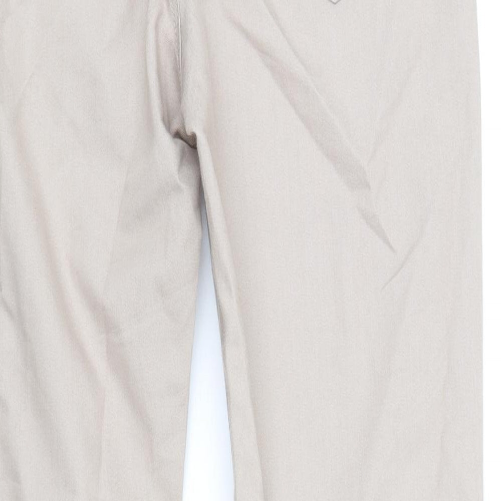 Marks and Spencer Womens Beige Polyester Jegging Jeans Size 10 Regular Zip