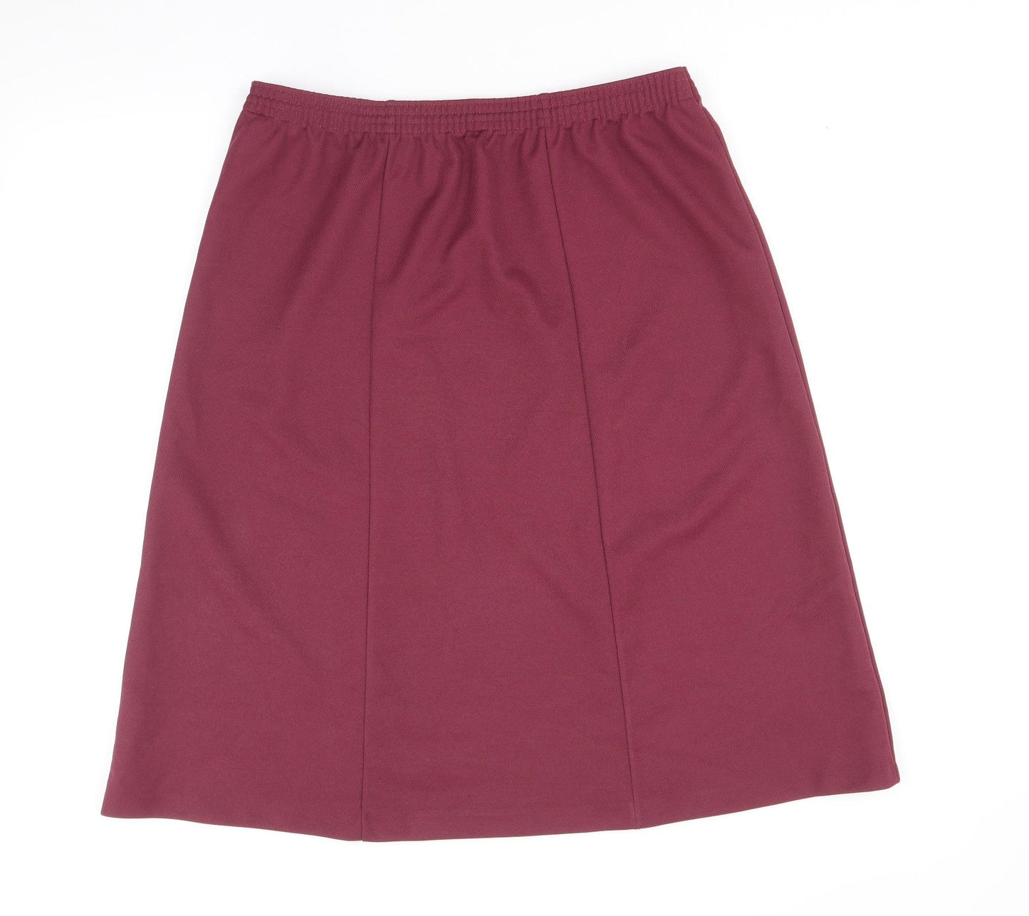 Slimma Womens Purple Polyester Straight & Pencil Skirt Size 18