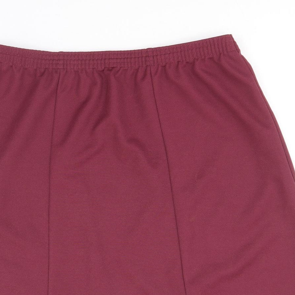 Slimma Womens Purple Polyester Straight & Pencil Skirt Size 18