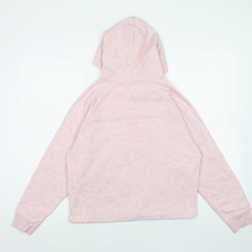 Stanley Womens Pink Cotton Pullover Hoodie Size S Pullover - French Slogan, Cropped