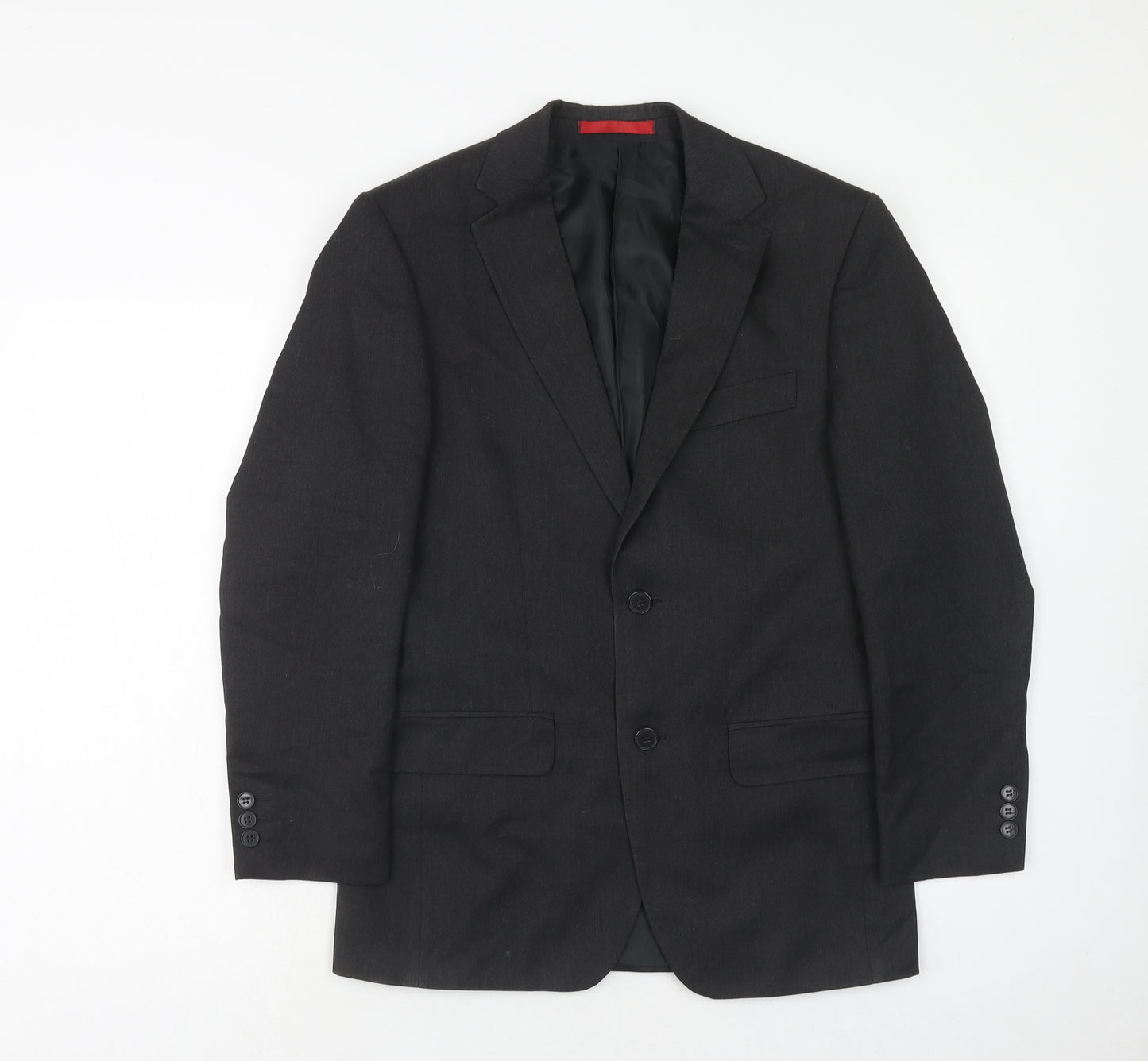 Burton Mens Grey Polyacrylate Fibre Jacket Suit Jacket Size 34 Regular