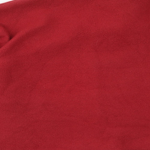 Anne De Lancay Womens Red Jacket Size M Zip - Flower Detail