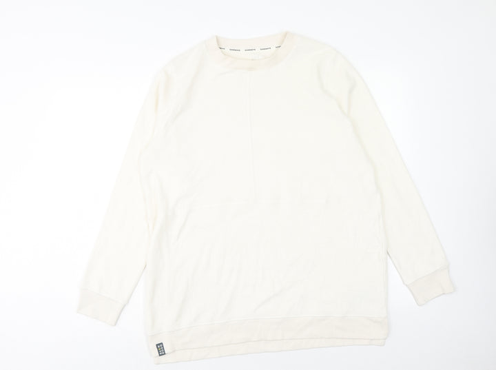 Marks and Spencer Womens Ivory Polyester Pullover Sweatshirt Size M Pullover