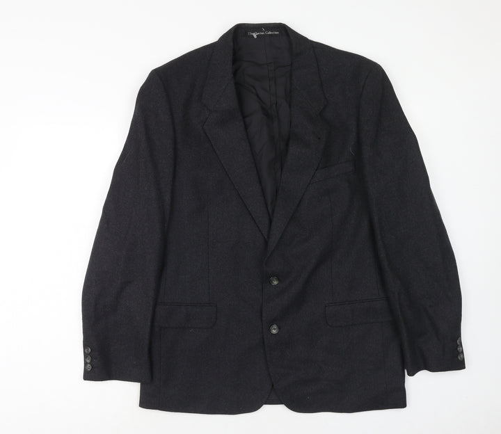 Burton Mens Grey Wool Jacket Suit Jacket Size 40 Regular
