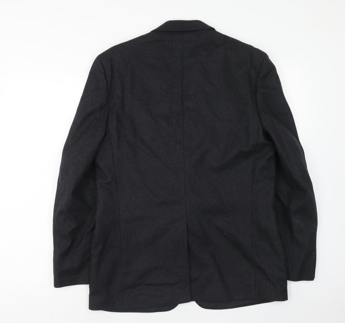 Burton Mens Grey Wool Jacket Suit Jacket Size 40 Regular
