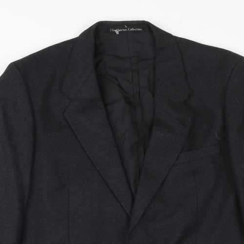Burton Mens Grey Wool Jacket Suit Jacket Size 40 Regular